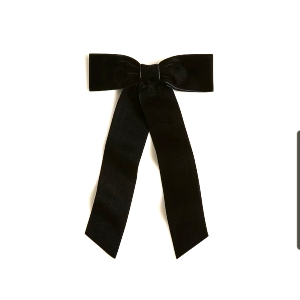 J.Crew Velvet Bow Hair Clip